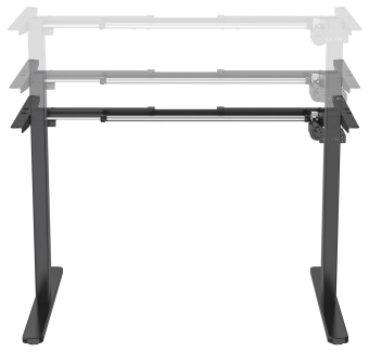 Подстолье Cactus CS-EDF-BK черный каркас черный