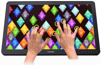 Монитор ViewSonic 23.6" TD2430 черный VA LED 16:9 HDMI M/M матовая 200cd 178гр/178гр 1920x1080 D-Sub DisplayPort FHD USB Touch 5.51кг