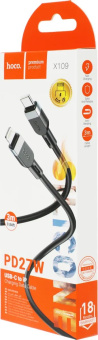 Кабель Hoco X109 IP PD 36339(L=3M) USB Type-C(m) - Lightning(m) 1м черный
