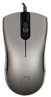 Мышь Оклик 375M серый/черный оптическая (1000dpi) USB (3but)