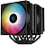Кулер для процессора Deepcool AG620 BK ARGB Soc-115X/1700/1200/1366/2011/2066/AM4/AM5 2x120mm 3050rpm 29.4дБ 260W 4-pin Al+Cu (R-AG620-BKANMN-G-2)
