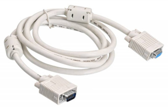 Кабель-удлинитель Buro CAB015S-06 VGA (m) VGA (f) 1.8м феррит.кольца серый