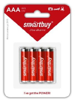 SMARTBUY (SBBA-3A04B) LR03-4BL