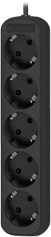 Сетевой удлинитель Defender M530 5 роз. 3м черный (99330)
