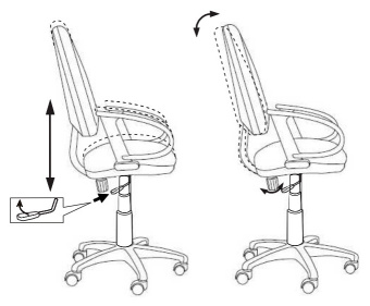 Кресло Бюрократ CH-1300 черный Престиж+ крестовина пластик