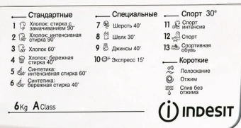 Стиральная машина Indesit IWSD6105 (CIS) L белый