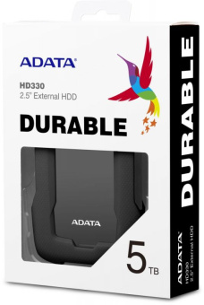 Жесткий диск A-Data USB 3.0 5Tb AHD330-5TU31-CBK HD330 DashDrive Durable 2.5" черный