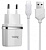 HOCO C11 "Smart" 1xUSB 1A + Кабель microUSB 1М белый