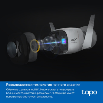 Камера видеонаблюдения IP TP-Link Tapo C325WB 4.58-4.58мм цв. корп.:белый