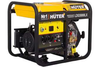Электрогенератор дизельный Huter LDG 5000LX