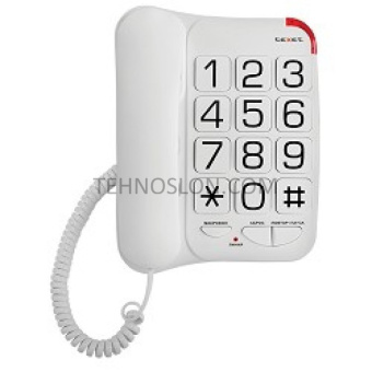 Стационарный телефон TeXet TX-201 белый