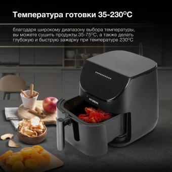 Аэрогриль Hyundai HYF-9090 1700 Вт, черный