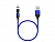 MAXVI MCm-02M синий , USB-A - MicroUSB, 2A, магнитный разъем, LED