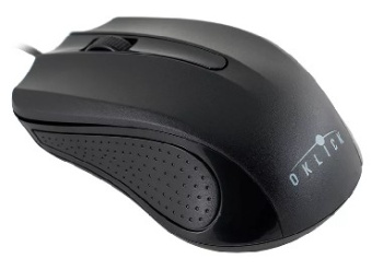 OKLICK 225M черный оптическая (1200dpi) USB (2but)