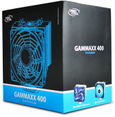 Устройство охлаждения(кулер) Deepcool GAMMAXX 400 BLUE BASIC Soc-AM4/AM3+/1150/1151/1200 4-pin 18-30dB Al+Cu 130W 640gr LED Ret