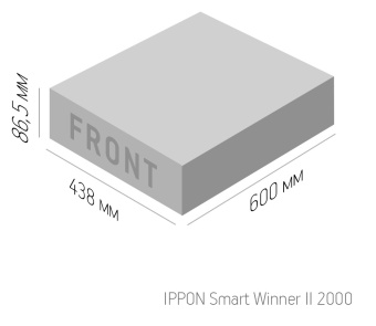 Источник бесперебойного питания Ippon Smart Winner II 2000 1800Вт 2000ВА черный