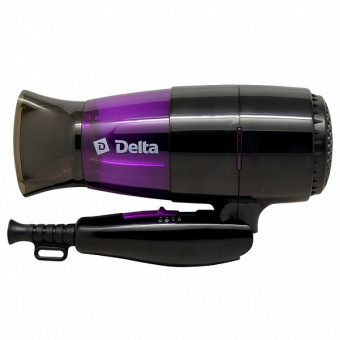 Фен DELTA DL-0907 черный с фиолетовым