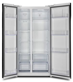 Холодильник Hyundai CS6503FV белое стекло (двухкамерный)