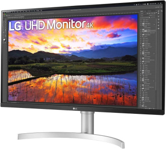 Монитор LG 31.5" 32UN650-W черный IPS LED 16:9 HDMI M/M матовая HAS 350cd 178гр/178гр 3840x2160 Ultra HD 8.2кг