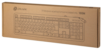 Клавиатура Оклик 180M черный PS/2