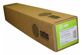 Бумага Cactus CS-LFP80-594175 A1 594мм-175м/80г/м2/белый CIE171% инженерная бумага втулка:76.2мм (3")