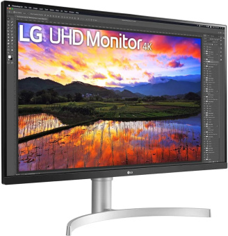 Монитор LG 31.5" 32UN650-W черный IPS LED 16:9 HDMI M/M матовая HAS 350cd 178гр/178гр 3840x2160 Ultra HD 8.2кг
